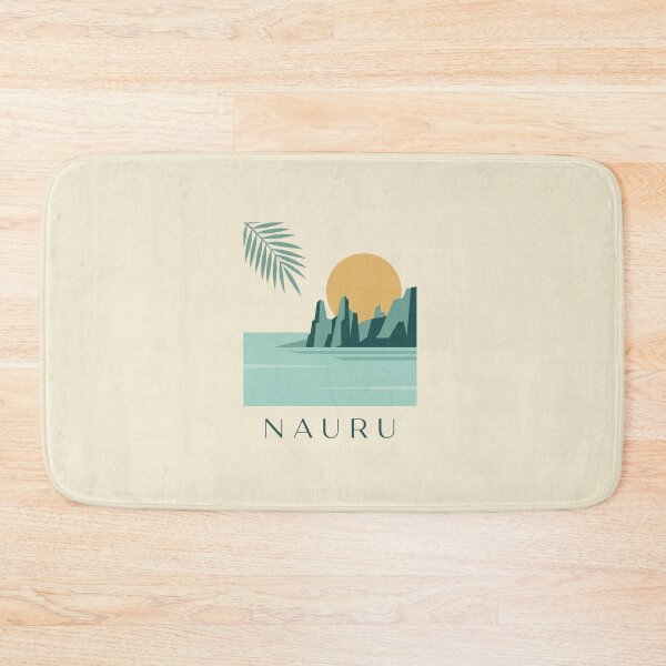 Item preview, Vintage Nauru Minimalist Island Travel Poster designed and sold by DuckOddity.