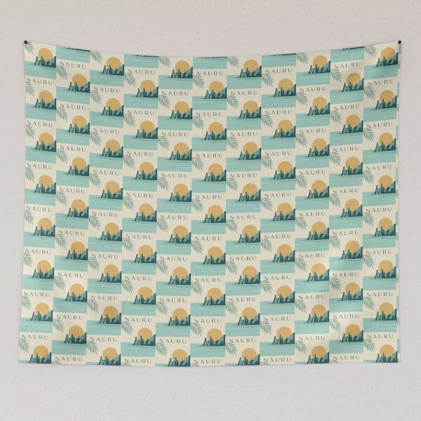 Item preview, Vintage Nauru Minimalist Island Travel Poster designed and sold by DuckOddity.