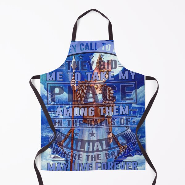 Item preview, Ice Blue Freya painting with words overlaid They Call to Me they bid me to take my place among them in the halls of Valhalla where the brave may live forever designed and sold by Lori Richardson.