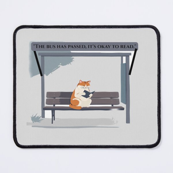 Item preview, Funny Introvert Reader Cat - The Bus Has Passed It's Okay To Read designed and sold by hoodiehood.