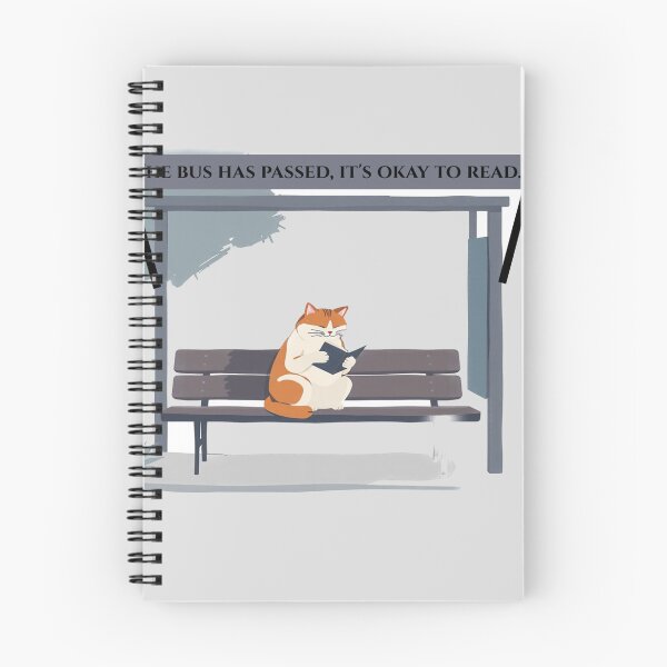 Item preview, Funny Introvert Reader Cat - The Bus Has Passed It's Okay To Read designed and sold by hoodiehood.