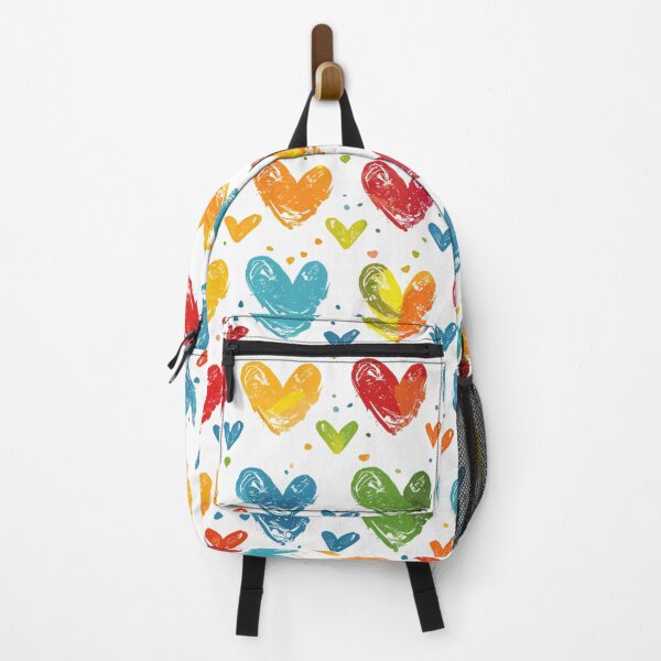 Item preview, Artisan Hearts: Textured Multi-Colored Love Pattern designed and sold by LiveLearnCreate.