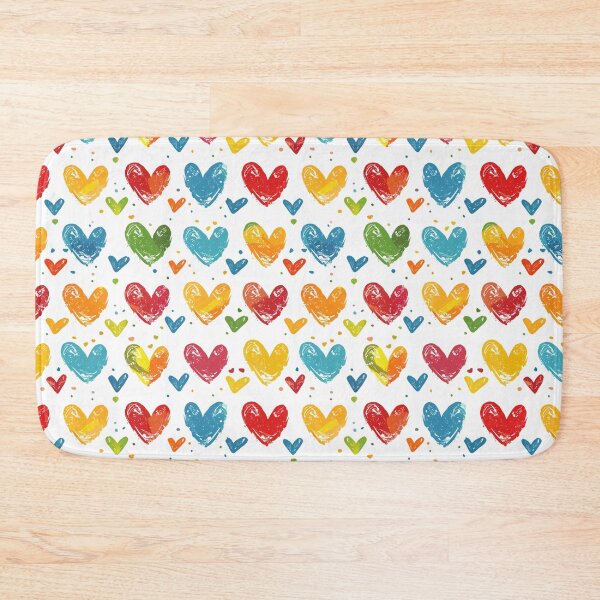 Item preview, Artisan Hearts: Textured Multi-Colored Love Pattern designed and sold by LiveLearnCreate.