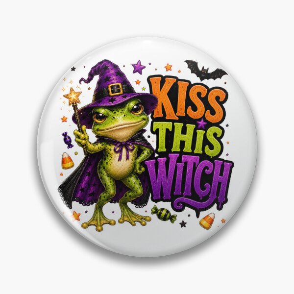 Item preview, Kiss This Witch Frog designed and sold by HippyRikky.