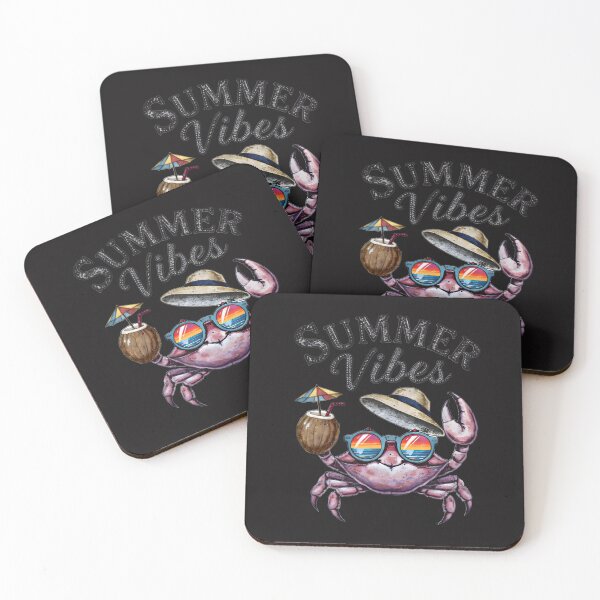 Item preview, Summer Vibes Cool Crab with Sunglasses and Coconut Drink designed and sold by Lozarux.