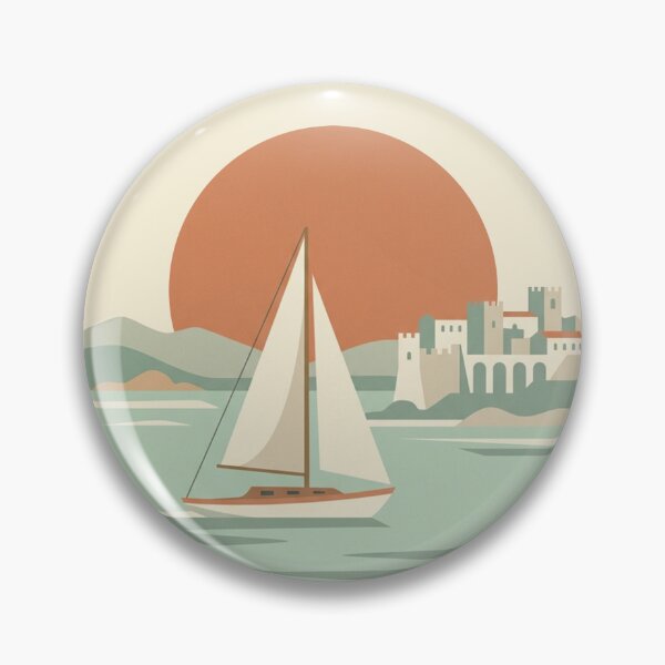 Item preview, Vintage Olbia Sardinia Minimalist Italy Travel Poster designed and sold by DuckOddity.