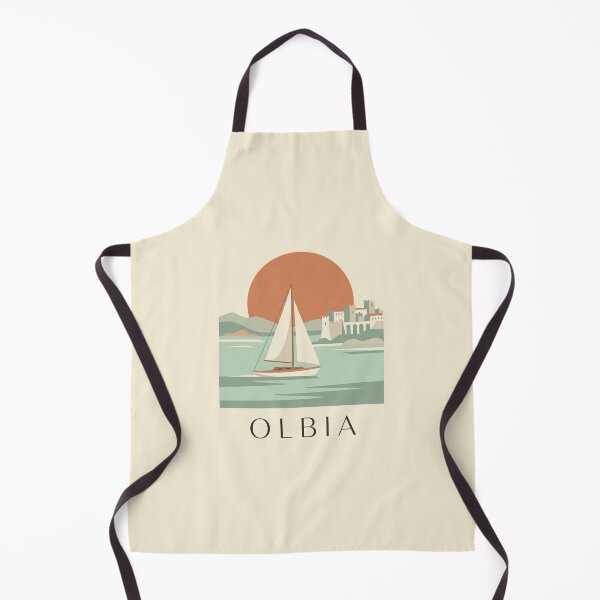 Item preview, Vintage Olbia Sardinia Minimalist Italy Travel Poster designed and sold by DuckOddity.