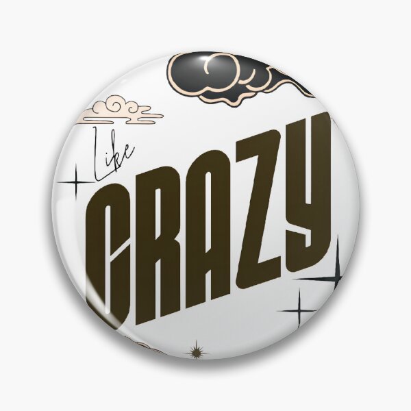 Item preview, CRAZY Aesthetic Typography “CRAZY” with Cloud & Star Retro Sky Design.  designed and sold by TialCorner.