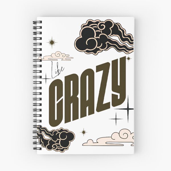 Item preview, CRAZY Aesthetic Typography “CRAZY” with Cloud & Star Retro Sky Design.  designed and sold by TialCorner.