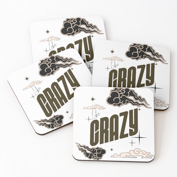 Item preview, CRAZY Aesthetic Typography “CRAZY” with Cloud & Star Retro Sky Design.  designed and sold by TialCorner.