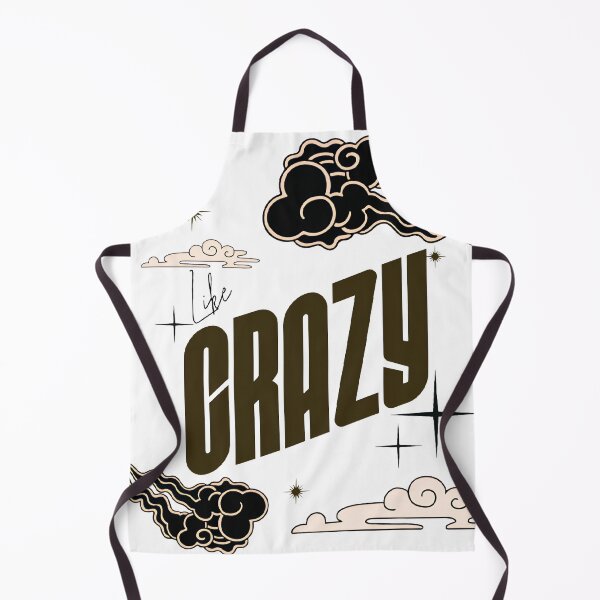 Item preview, CRAZY Aesthetic Typography “CRAZY” with Cloud & Star Retro Sky Design.  designed and sold by TialCorner.