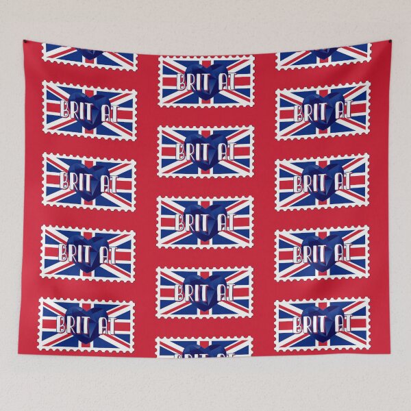 Item preview, Brit at Heart (on Red) designed and sold by PawsitiveMum3.