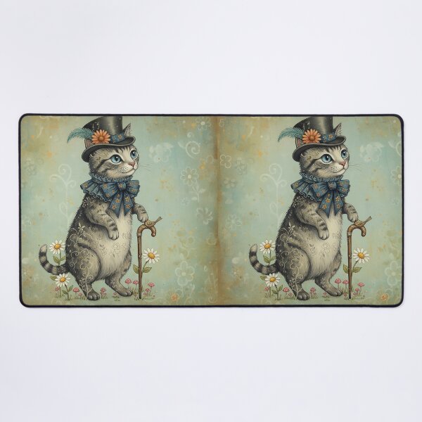 Item preview, Mystical Cats – The Gentleman Cat | Whimsical Victorian Cat Art Print | Quirky Animal Illustration designed and sold by Lorray55.