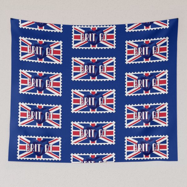 Item preview, Brit at Heart (on Navy) designed and sold by PawsitiveMum3.