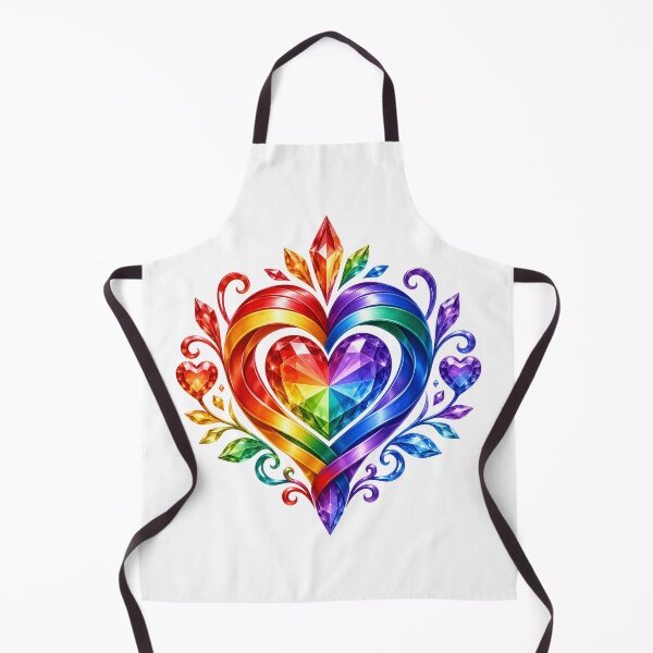 Item preview, Rainbow Gem Heart designed and sold by syotos-ai.