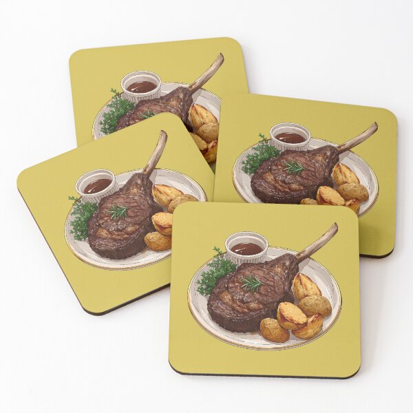 Item preview, Beef Tomahawk Steak with potato edges designed and sold by sakurashorty.