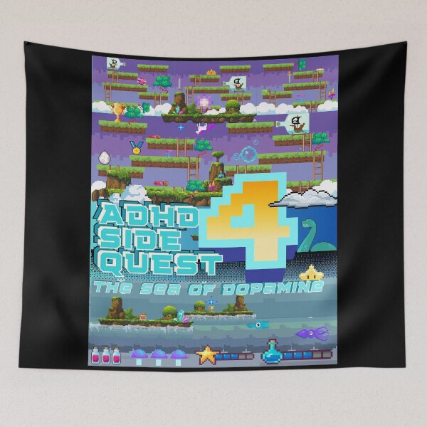 Item preview, ADHD SIDE QUEST 4 - THE SEA OF DOPAMINE designed and sold by JDY Studio Designs.