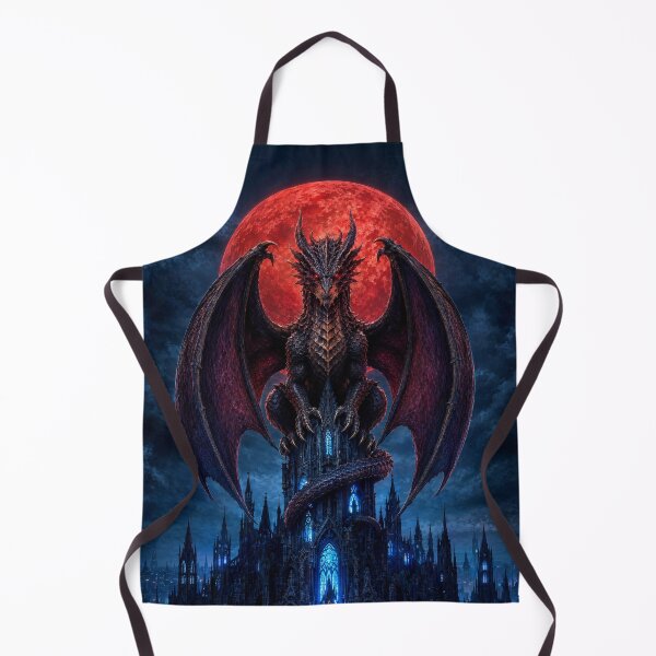 Item preview, Gothic Brown Dragon Under Blood Red Moon designed and sold by Aimaniia666.