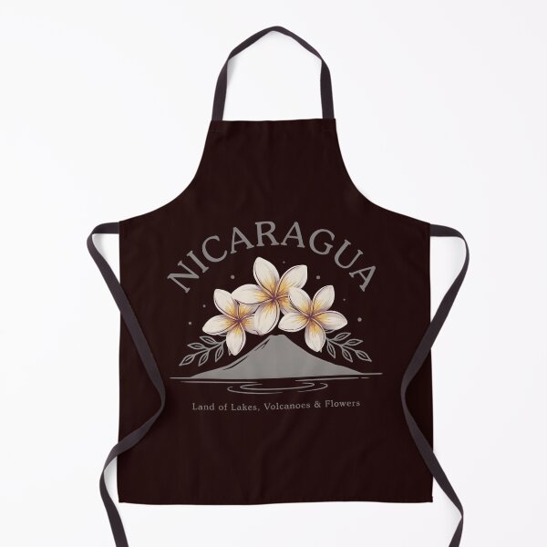 Item preview, Nicaragua. Land of Lakes and Volcanoes with  Sacuanjoche flower designed and sold by Nica Sol.