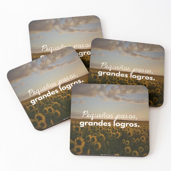 Item preview, Small Steps, Big Achievements – Motivational Sunflower Quote designed and sold by Frasesmotiva56.