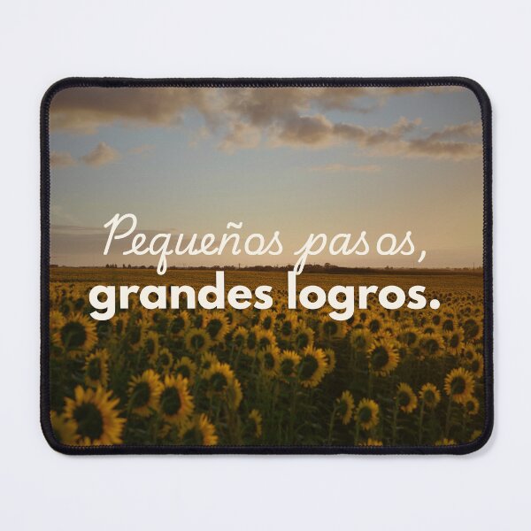 Item preview, Small Steps, Big Achievements – Motivational Sunflower Quote designed and sold by Frasesmotiva56.
