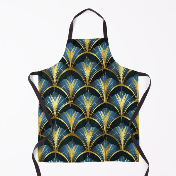 Item preview, Elegant Blue And Golden Hues Art Deco Pattern designed and sold by DEC02.