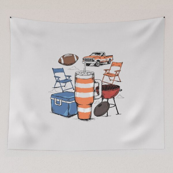 Item preview, Football Tailgate Party Gear Illustration designed and sold by DariaOltes.