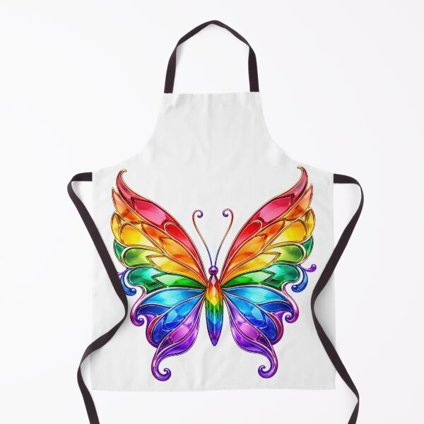 Item preview, Rainbow Glass Butterfly designed and sold by syotos-ai.