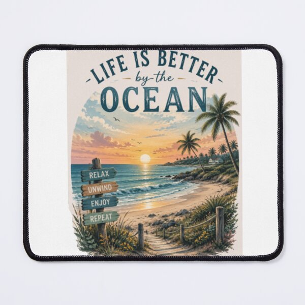 Item preview, Ocean Sunset Beach Shirt – Life Is Better By The Ocean – Coastal Lover Gift designed and sold by Creativedes786.