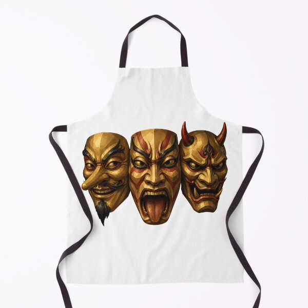 Item preview, Japanese Folklore Masks Tengu Sujikuma Oni  designed and sold by bellaever.