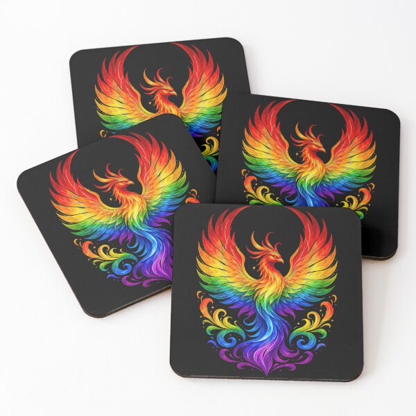 Item preview, Rainbow Phoenix Rising designed and sold by syotos-ai.