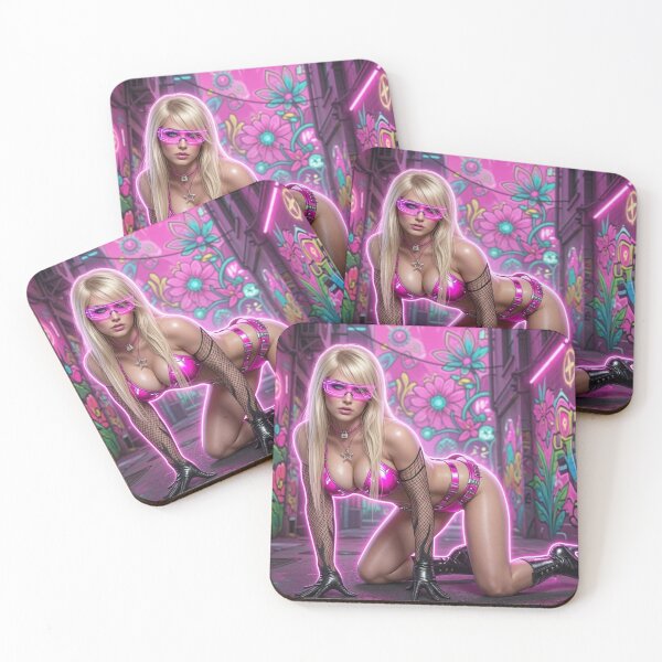 Item preview, Blonde in Neon Graffiti Alley designed and sold by kiwiartyfarty.