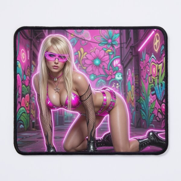 Item preview, Blonde in Neon Graffiti Alley designed and sold by kiwiartyfarty.