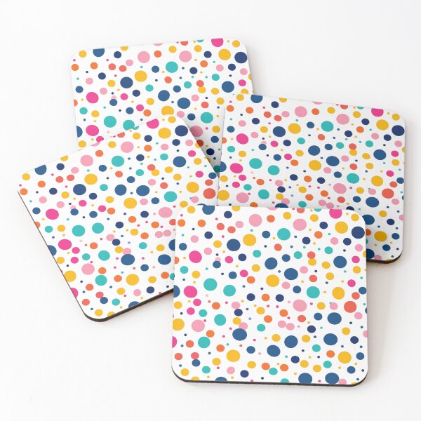 Item preview, Confetti Pop: Playful Multi-Colored Polka Dot Pattern designed and sold by LiveLearnCreate.