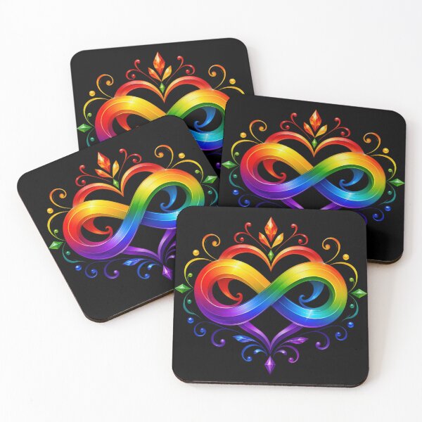 Item preview, Rainbow Infinity Heart designed and sold by syotos-ai.