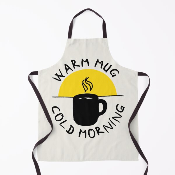 Item preview, Hand-Drawn 'Warm Mug, Cold Morning' Minimalist Sunrise Coffee & Tea Quote designed and sold by Digital-Thought.
