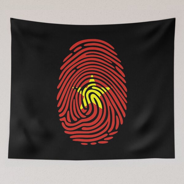 Item preview, Vietnam Flag Fingerprint Identity  | Vietnamese DNA Heritage Graphic designed and sold by NTGUILTY.