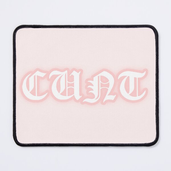 Item preview, Pastel "Cunt" Gothic Old English Text | Cute Pink Y2K Gothic Typography designed and sold by KawaiiTexts.