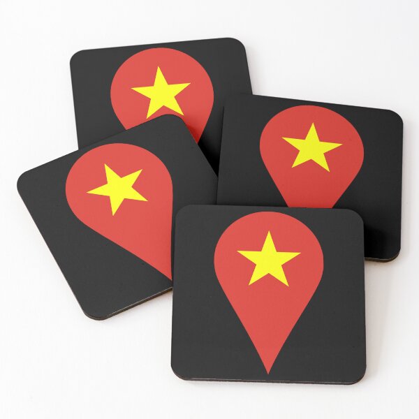 Item preview, Vietnam Flag Location Pin Map Marker | Vietnamese Destination GPS Icon designed and sold by NTGUILTY.