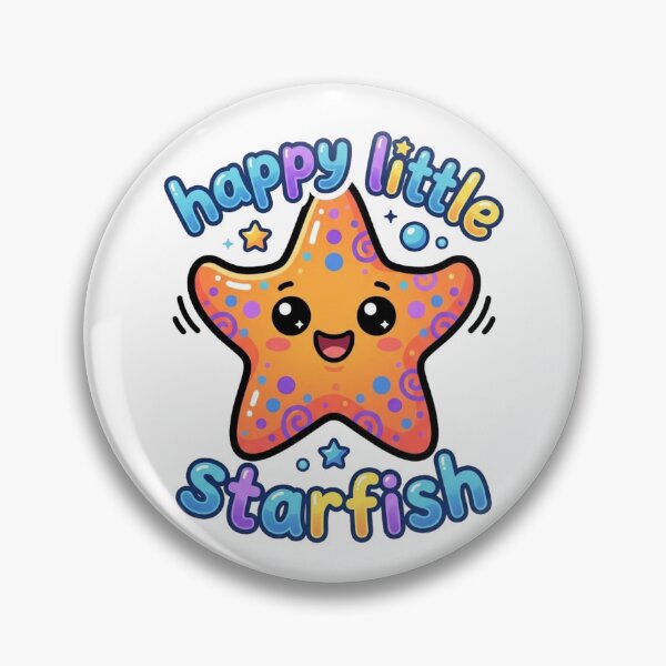 Item preview, Happy Little Starfish Sticker, Cute Kawaii Ocean Character Design, Colorful Starfish Art for Kids and Sea Lovers designed and sold by morning sun.
