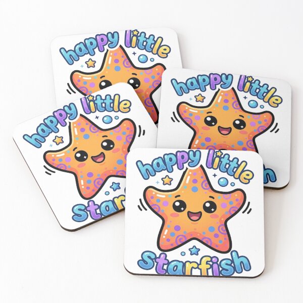 Item preview, Happy Little Starfish Sticker, Cute Kawaii Ocean Character Design, Colorful Starfish Art for Kids and Sea Lovers designed and sold by morning sun.