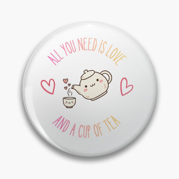 Item preview, All You Need Is Love And A Cup Of Tea - Kawaii Teapot designed and sold by Innitdesigns.