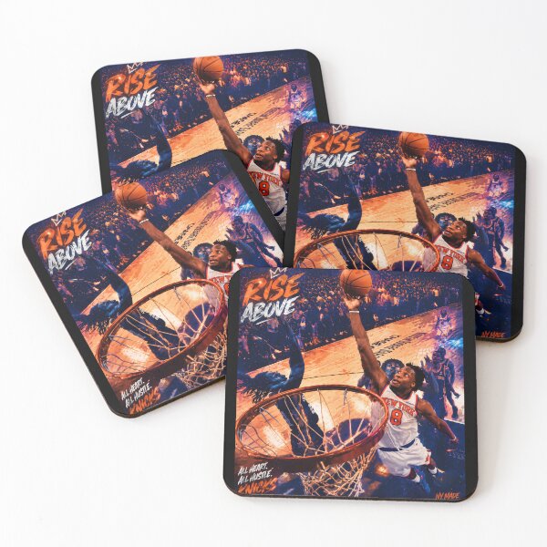 Item preview, Knicks Basketball Rise Above – All Heart All Hustle Urban Court Art designed and sold by Artify Works.