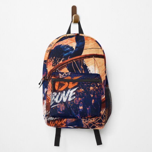 Item preview, Knicks Basketball Rise Above – All Heart All Hustle Urban Court Art designed and sold by Artify Works.