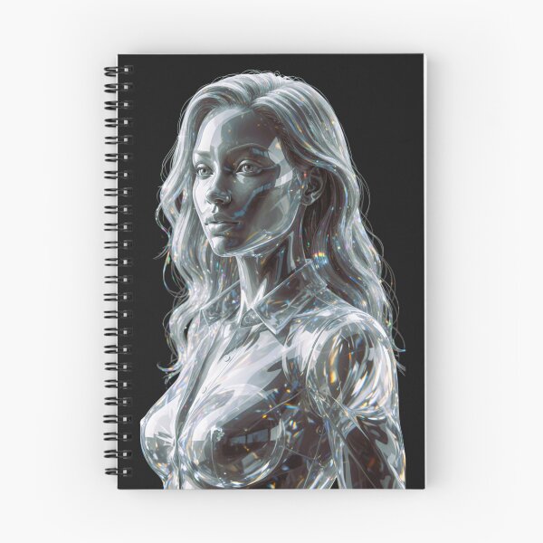 Item preview, Crystal Glass Woman – Digital Art Print designed and sold by NewGen-For-You.