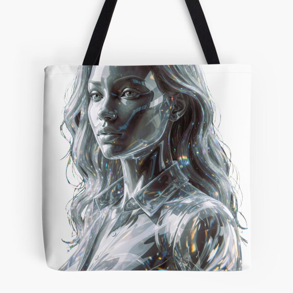 Item preview, Crystal Glass Woman – Digital Art Print designed and sold by NewGen-For-You.