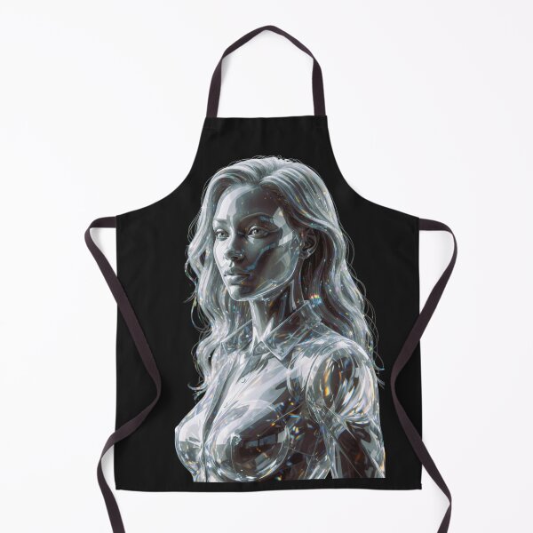 Item preview, Crystal Glass Woman – Digital Art Print designed and sold by NewGen-For-You.