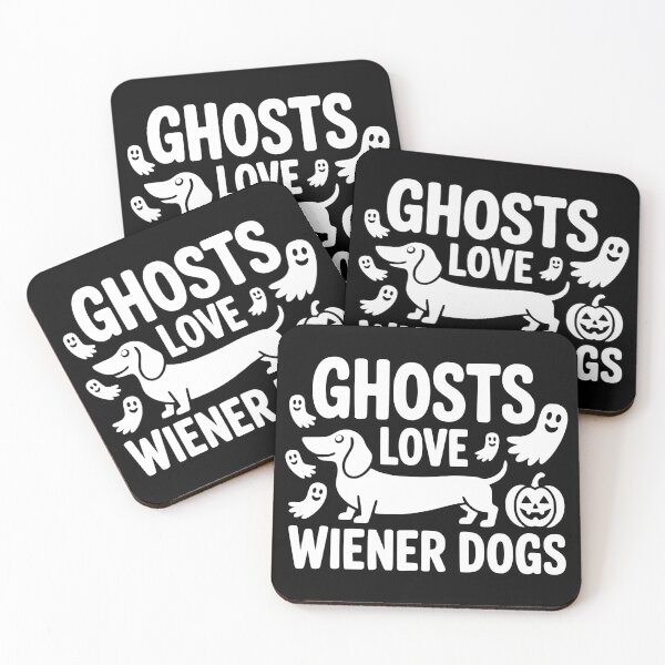 Item preview, Ghosts Love Wiener Dogs designed and sold by theartfulaspie.
