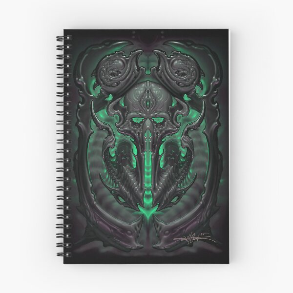 Item preview, Bio Organic skull (black background) designed and sold by TivonHCreager.