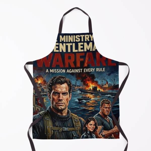 Item preview, The Ministry of Ungentlemanly Warfare Retro World War II Action Tribute Art Movie Poster designed and sold by Art's Diner.